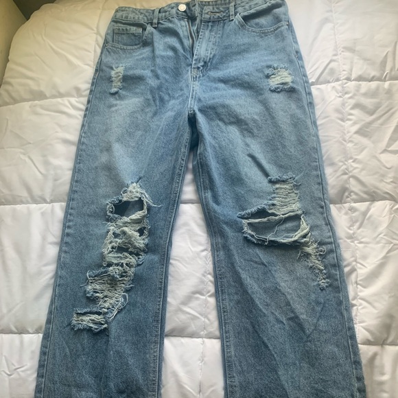 baggy ripped blue jeans - Picture 2 of 2